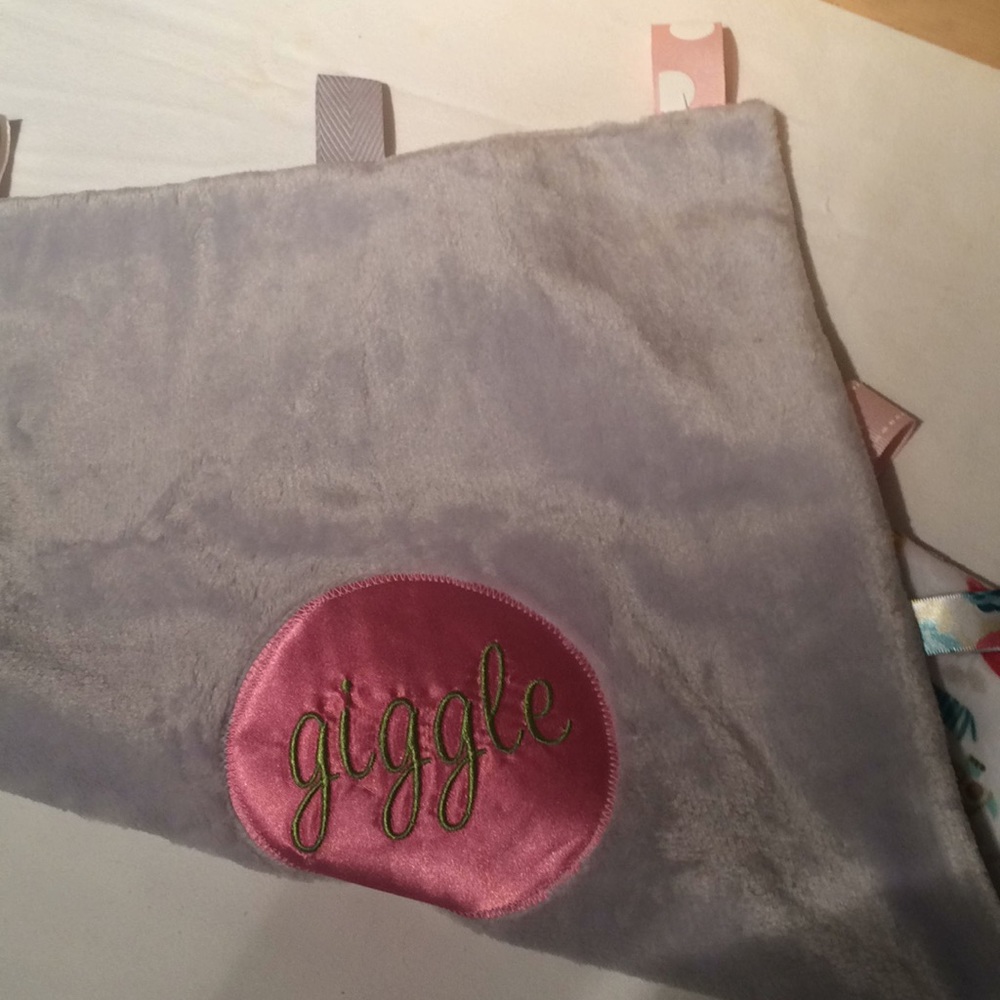 Baby tag blanket